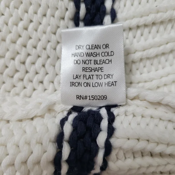 LA LIGNE White/ Navy Blue Marina Striped Sweater Size XS - Picture 11 of 11